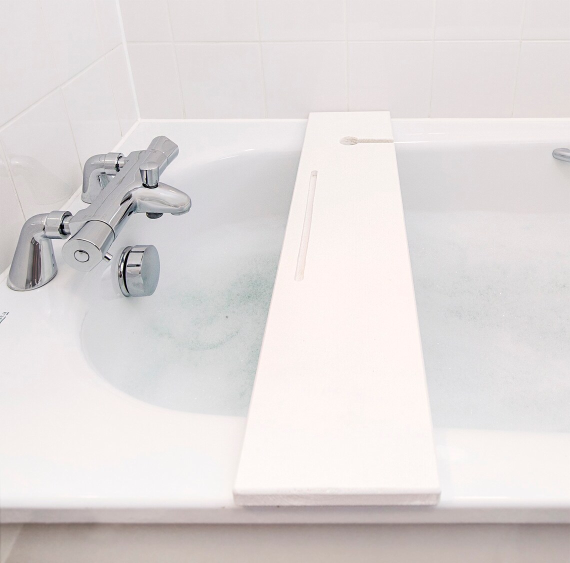 White Bath Rack Over the Bathtub Storage Caddy Wooden Bath Etsy Canada