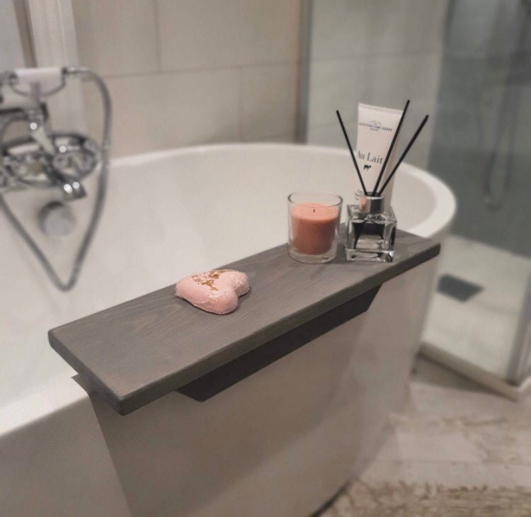 1pc Bathtub Tray, Bathtub Caddy Bath Tub Tray, Bathtub Storage Rack, Simple  Bathroom Tray With Phone Holder, Bathtub Accessories