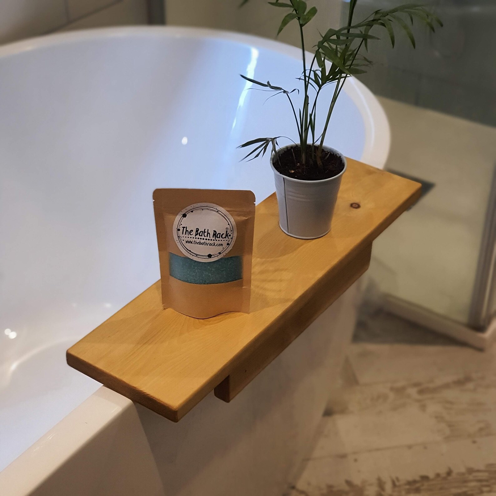 Wooden One Side Bath Caddy Bath Tray Bath Rack Bath Board One - Etsy