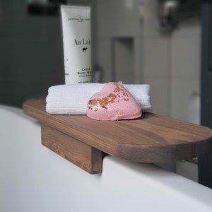 Wooden One Side Bath Caddy Bath Tray Bath Rack Bath Board One Rim ...