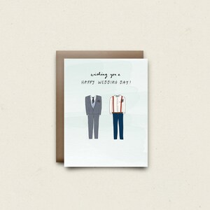 His & His, Happy Wedding Card