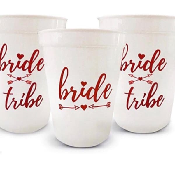 Sale! Rose gold bachelorette party cups,12 bride/ bridesmaids cups w/12 tattoos, bridal shower cups, team bridal cups,bridesmaids