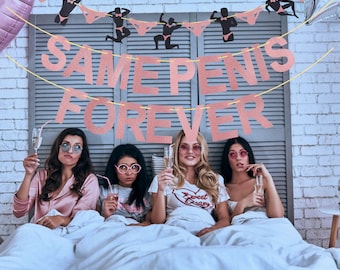 bride to be banner, same pe***  forever banner, bridal shower, bachelorette party decorations, hen party banner