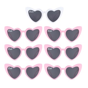 7 pcs sunglass Bachelorette Party Favors Heart Sunglasses Babe Bride | Bridal Shower Favors | Bridesmaid Gifts | Maid of Honor Wedding Gifts
