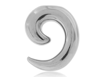 Spiral cast surgical steel ear hanger spiral plug stretcher taper tribal body piercing 3.2mm 4mm 5mm 6mm 8mm 8g 6g 4g 2g 0g