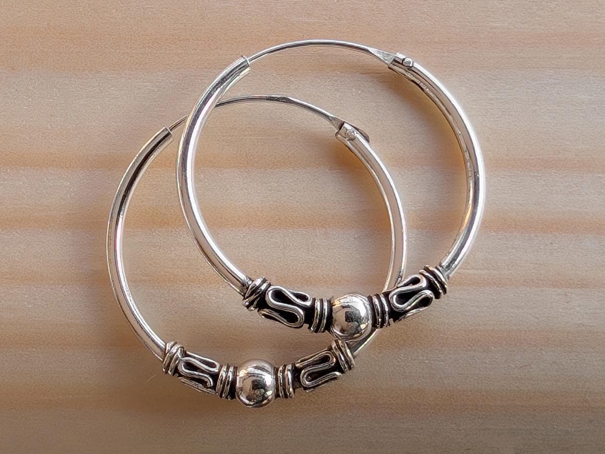 AeraVida Orecchini a cerchio in argento Sterling 925 con