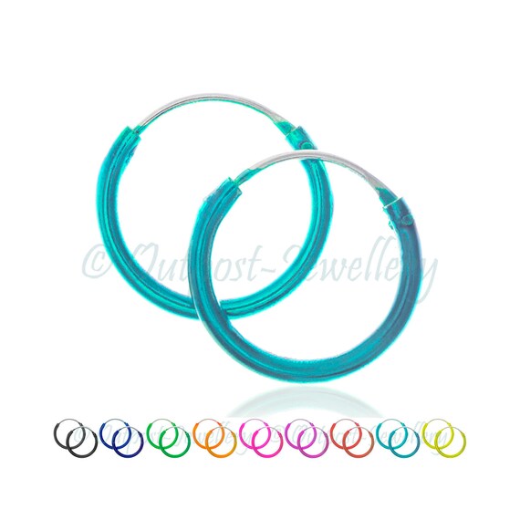 Coloured sleeper earrings deals