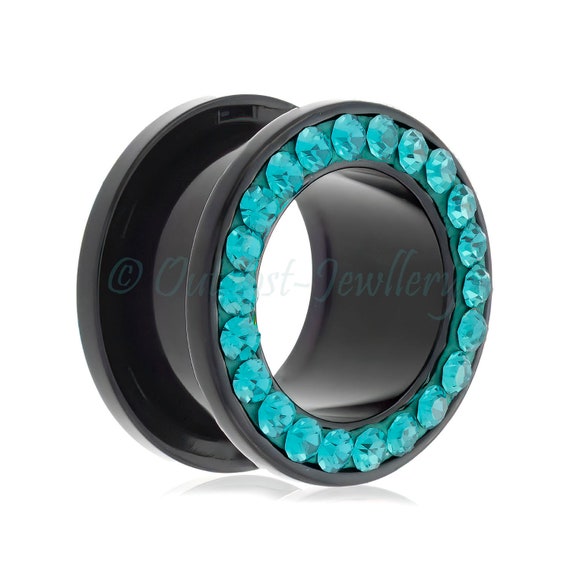 Flesh Tunnel Nero Con Bordo In Abalone, 12,88 € - Star Piercing - Foto 5