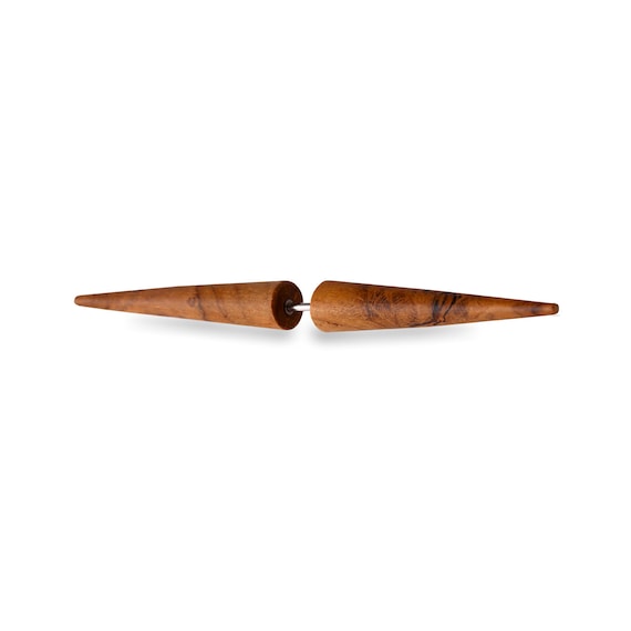 Hand Carved Narra Wood Music Note Spiral Ear Expander Claw Hand Carved Narra Wood Music Note Spiral Ear Expander Claw