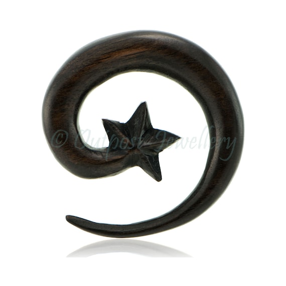 Hand Carved Teak Wood Tribal Claw Ear Expander Hand Carved Teak Wood Tribal Claw Ear Expander