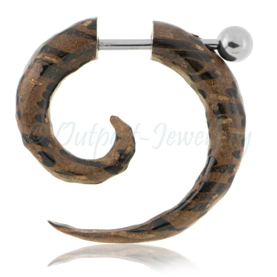 316L Surgical Steel Long Tail Spiral Taper Expander Stretcher 316L Surgical Steel Long Tail Spiral Taper Expander Stretcher