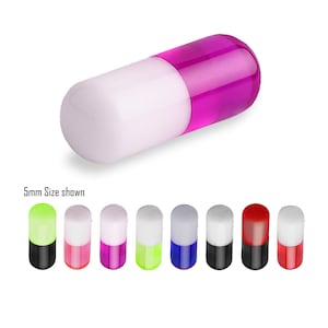 Pill Ball 1.6mm 14g Replacement Colourful Fun Piercing Bars Spare Part Kit to fit 1.6mm 14 gauge Barbell Labret scaffold navel tongue nipple