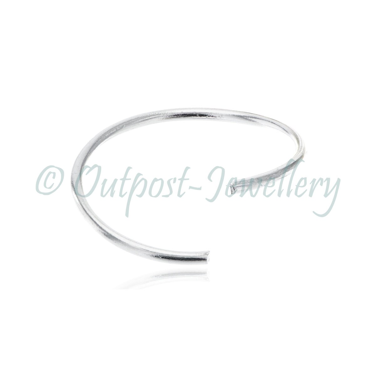 Anello Per Il Naso Con Perline Di Opale, Anello Per Il Naso In Argento Sterling 925 - Foto 4