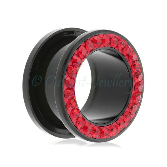 ACRYLIC SCREW BACK Flesh Tunnel Ear Plug With Acrylic - Foto 10