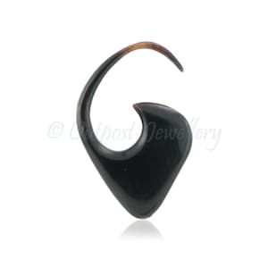 Blade ear claw hook mini hanger earring horn natural tribal body piercing  1.6mm