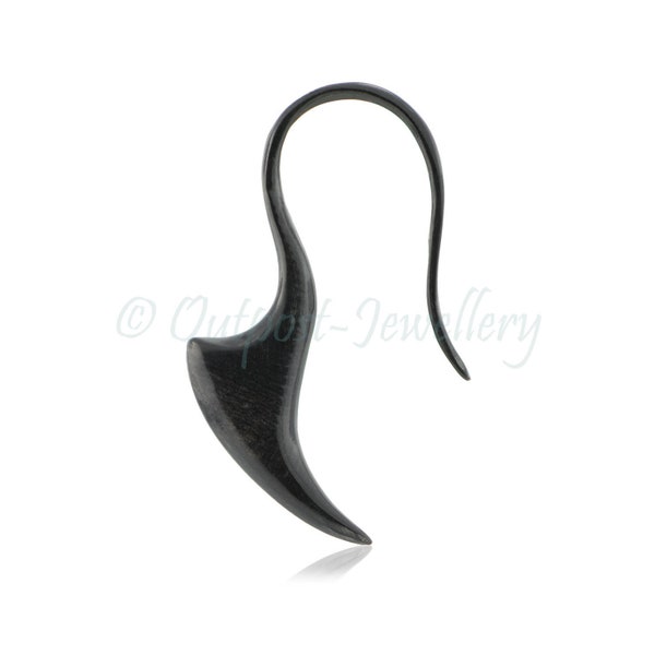 Blade ear claw hook mini hanger earring horn natural tribal body piercing 1.6mm