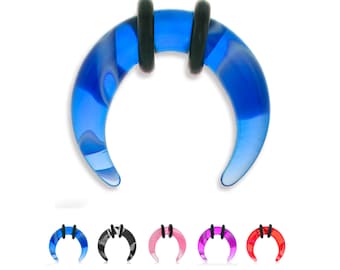 Barbell Orecchio Luna Pendente In Acciaio Nero - Italia