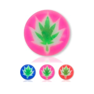 Ganja Ball Replacement Colourful & Fun for Piercing Bars Spare Part Kit to fit 1.6mm 14g Barbell Labret scaffold navel tongue nipple