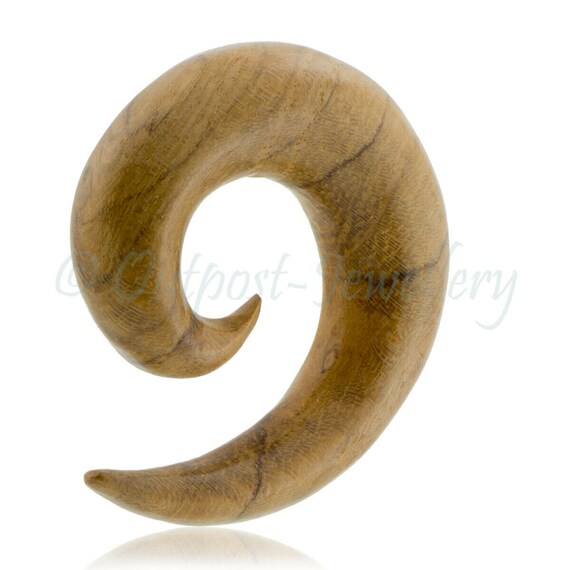 Hand Carved Teak Wood Tribal Claw Ear Expander Hand Carved Teak Wood Tribal Claw Ear Expander