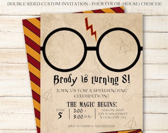 Printable Wizard Birthday Invitation | Magical Birthday | 5x7 Invitation
