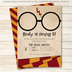 Printable Wizard Birthday Invitation | Magical Birthday | 5x7 Invitation