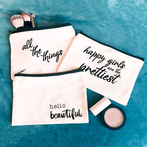 Gorgeous Canvas Makeup Bag - Groovy Girl Gifts
