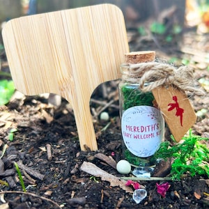 Miniature Personalized Fairy Welcome Kit | Mini Fairy Garden | Imaginative Play | Earth Day | Outdoor Christmas Gift