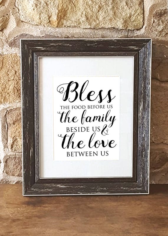 Bless the Food Before Us 8x10 Print Digital Download | Etsy