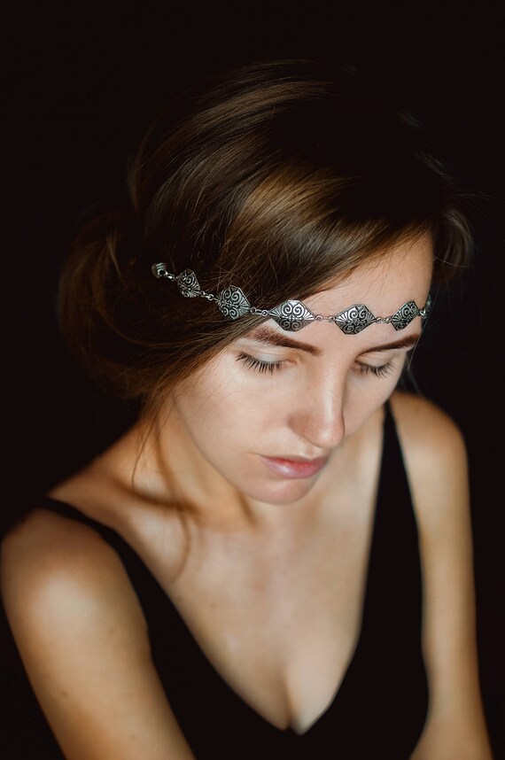 Aurora Bridal Headpiece Women Boho Headpiece Women Boho Bridal Etsy