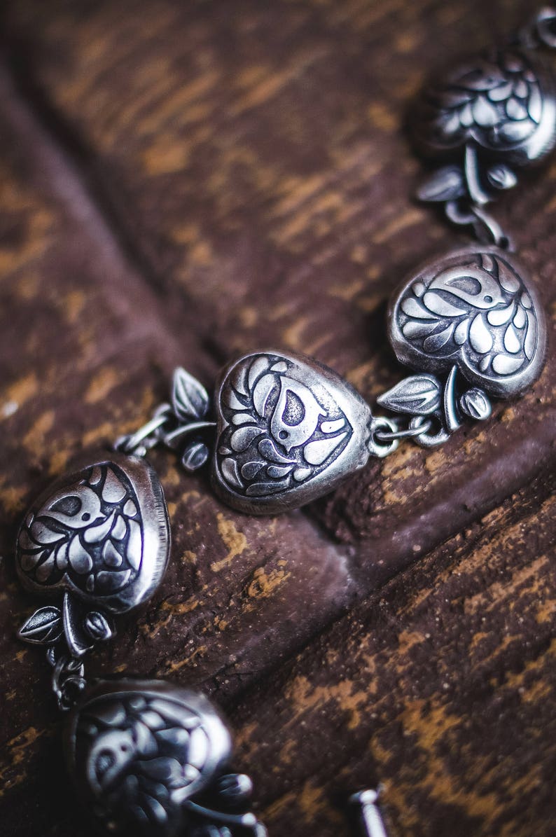 Edens Apple bracelet Native ethnic jewelry jewelry wife Ethnic bracelet Boho bracelet Statement jewelry Handmade bracelet Silvered bracelet