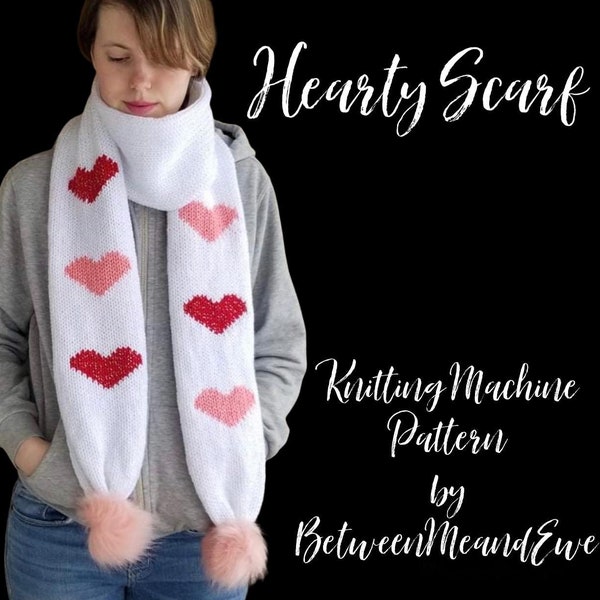 Hearty scarf - Sentro/Addi Circular Knitting Machine Pattern PDF