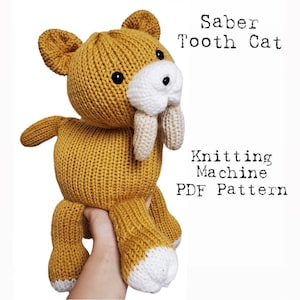 Säbelzahnkatze - Sentro/Addi Rundstrickmaschine Anleitung PDF