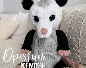 Opossum - Sentro/Addi rundstickmaskinsmönster PDF