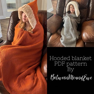 Hooded blanket - Sentro/Addi Circular Knitting Machine Pattern PDF