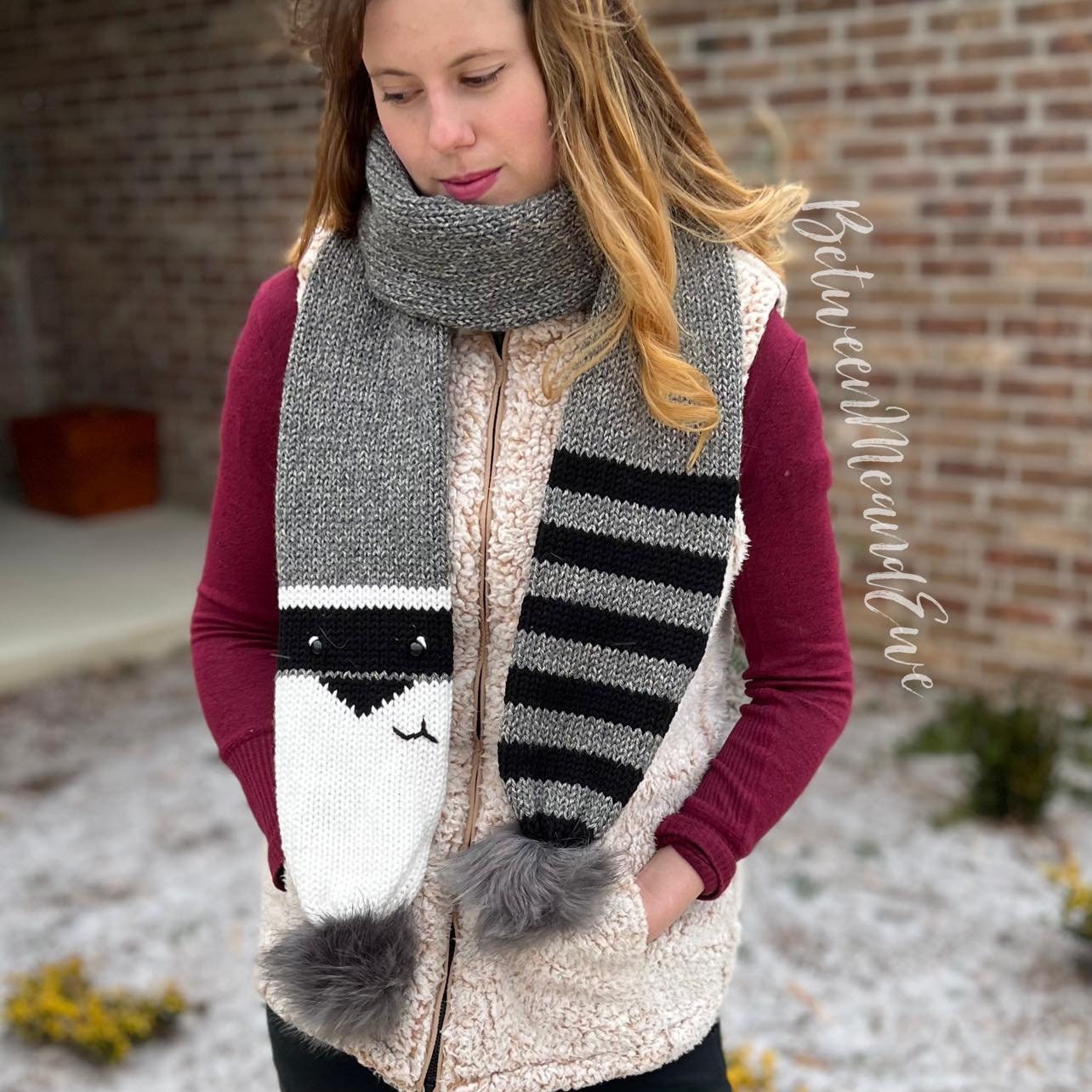 人気★ SATUR ★NORDIC INTARSIA KNIT MUFFLER MUSINSA公式 | SATUR Nordic Intarsia Knit Muffler Gray
