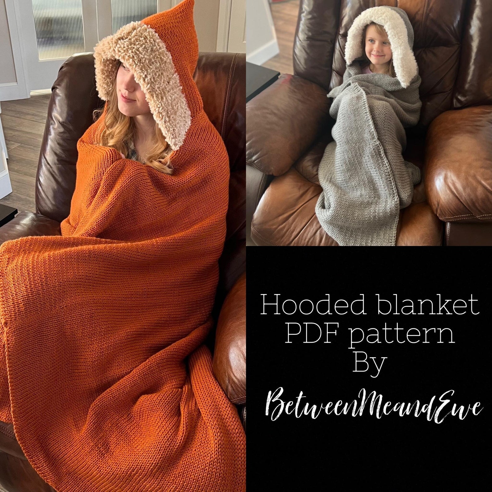Hooded Blanket Sentro/addi Circular Knitting Machine Pattern Etsy UK