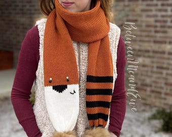Red Panda - Knit Animal Scarf