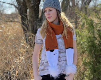 Fox - Knit Animal Scarf
