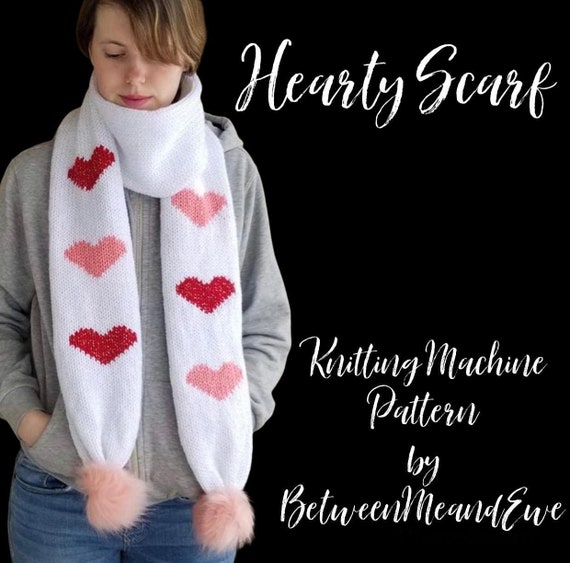 Hearty scarf - Sentro/Addi Circular Knitting Machine Pattern PDF
