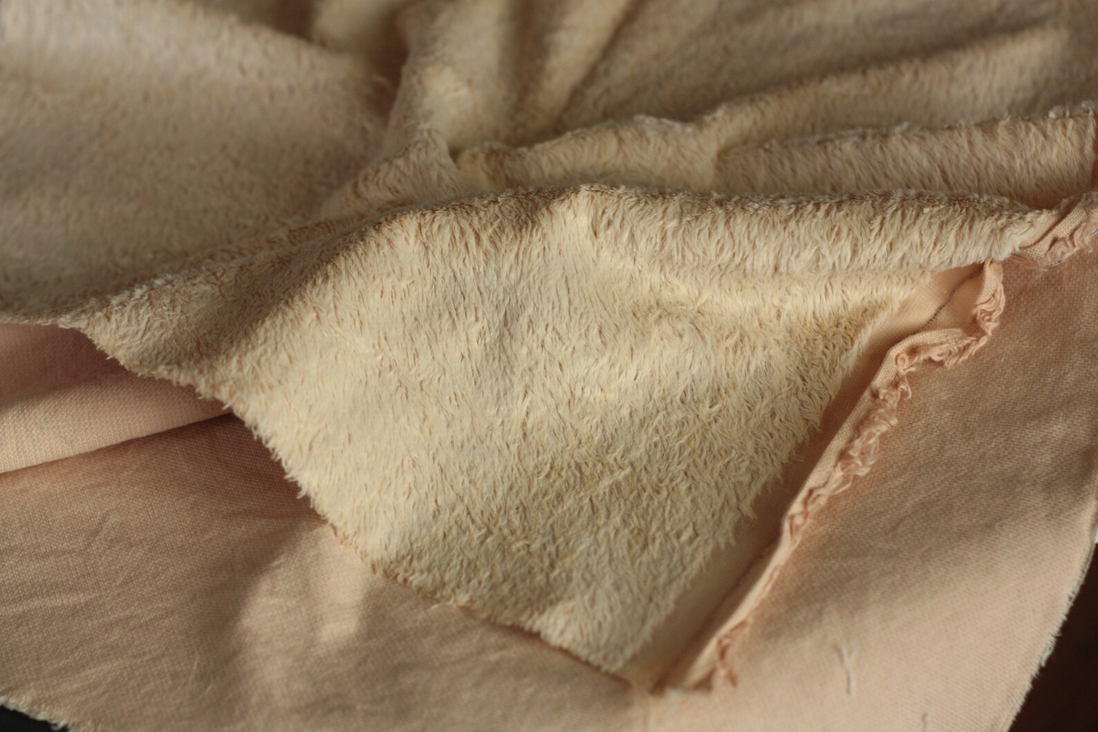 Teddy bear hand dyed fabric Faux fur fabric Mini bears Etsy