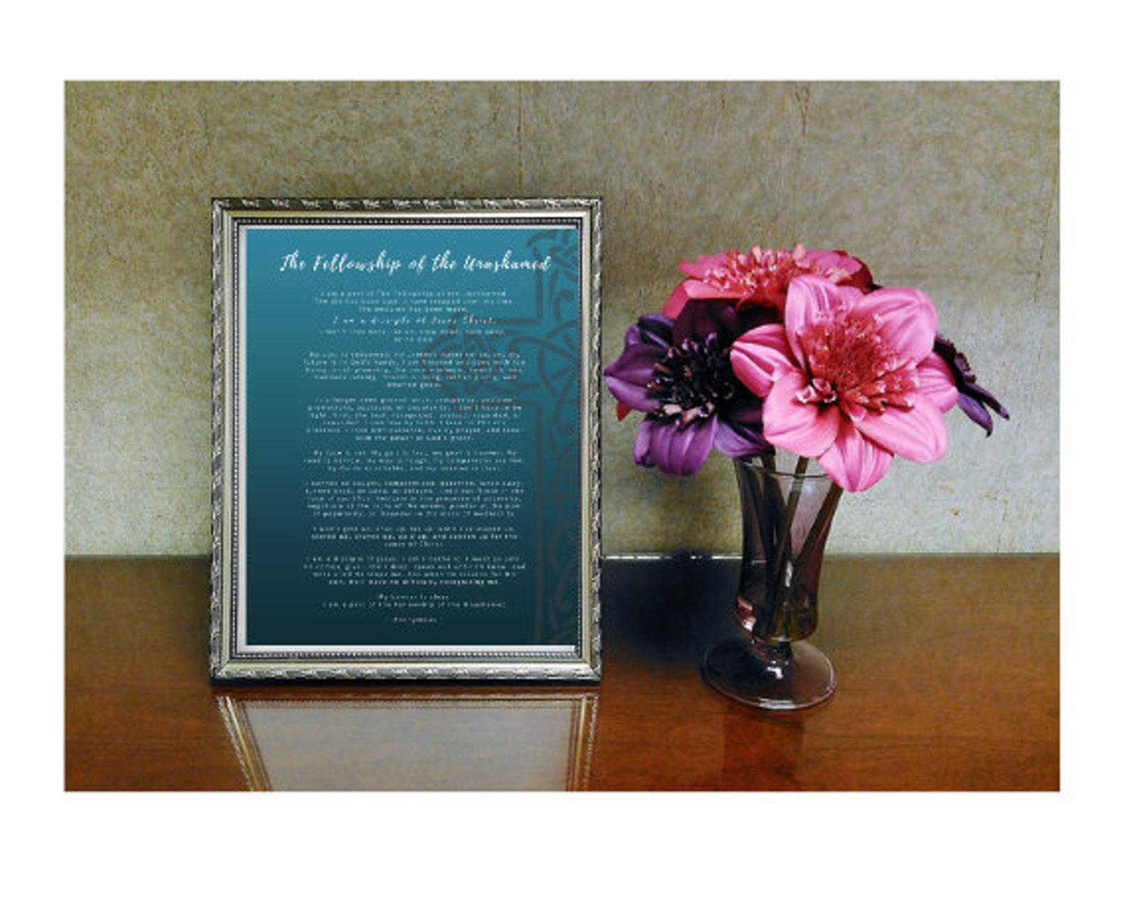 The Fellowship of the Unashamed, Bible Based Printable for Framing