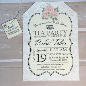 Tea Party Bridal Shower Invitation