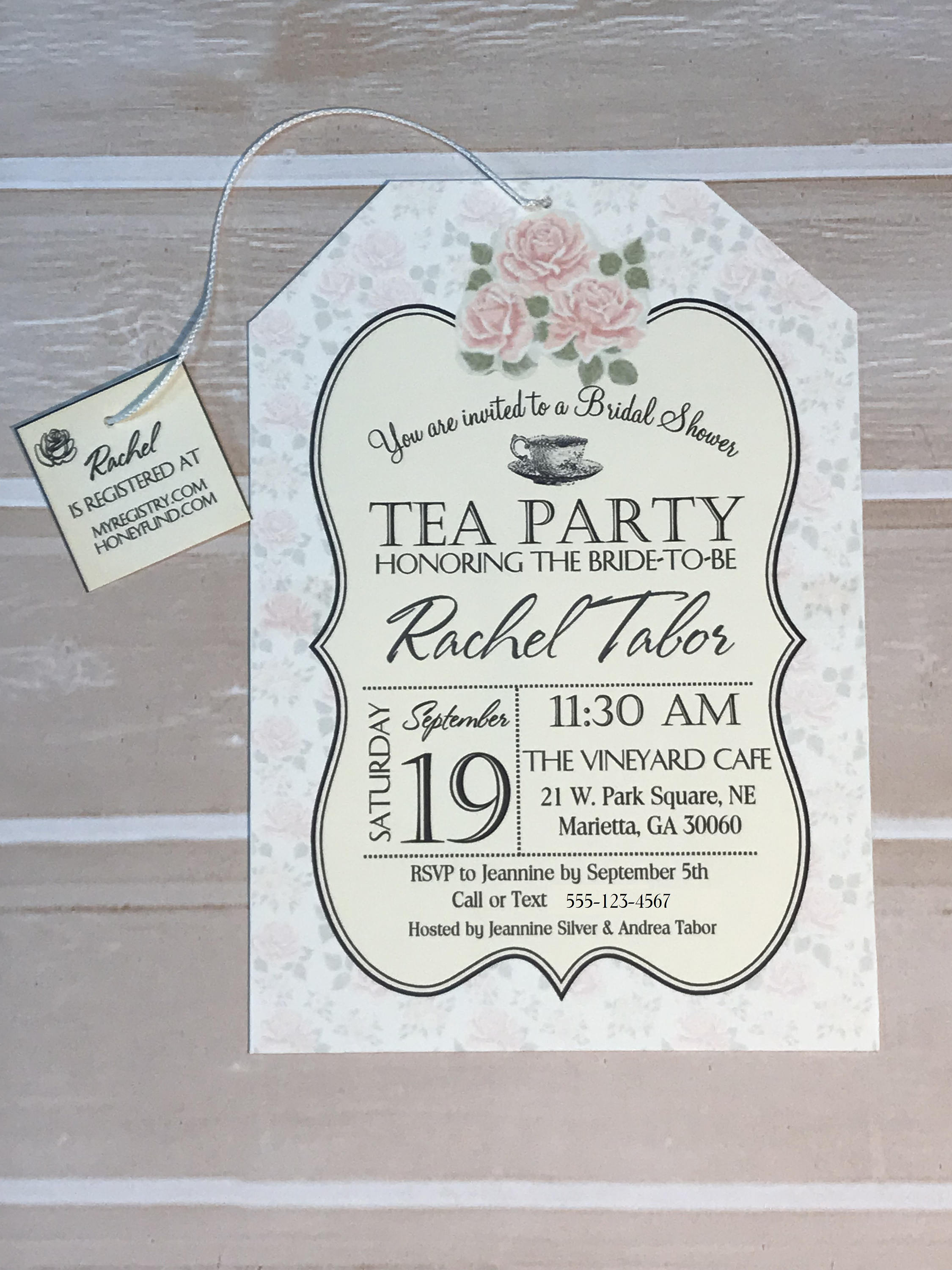 Tea Party Bridal Shower Invitation Etsy