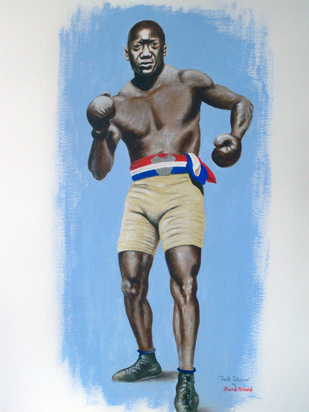 Jack Johnson モノクロポスター Jack Johnson, Heavyweight Champion of the World' Posters