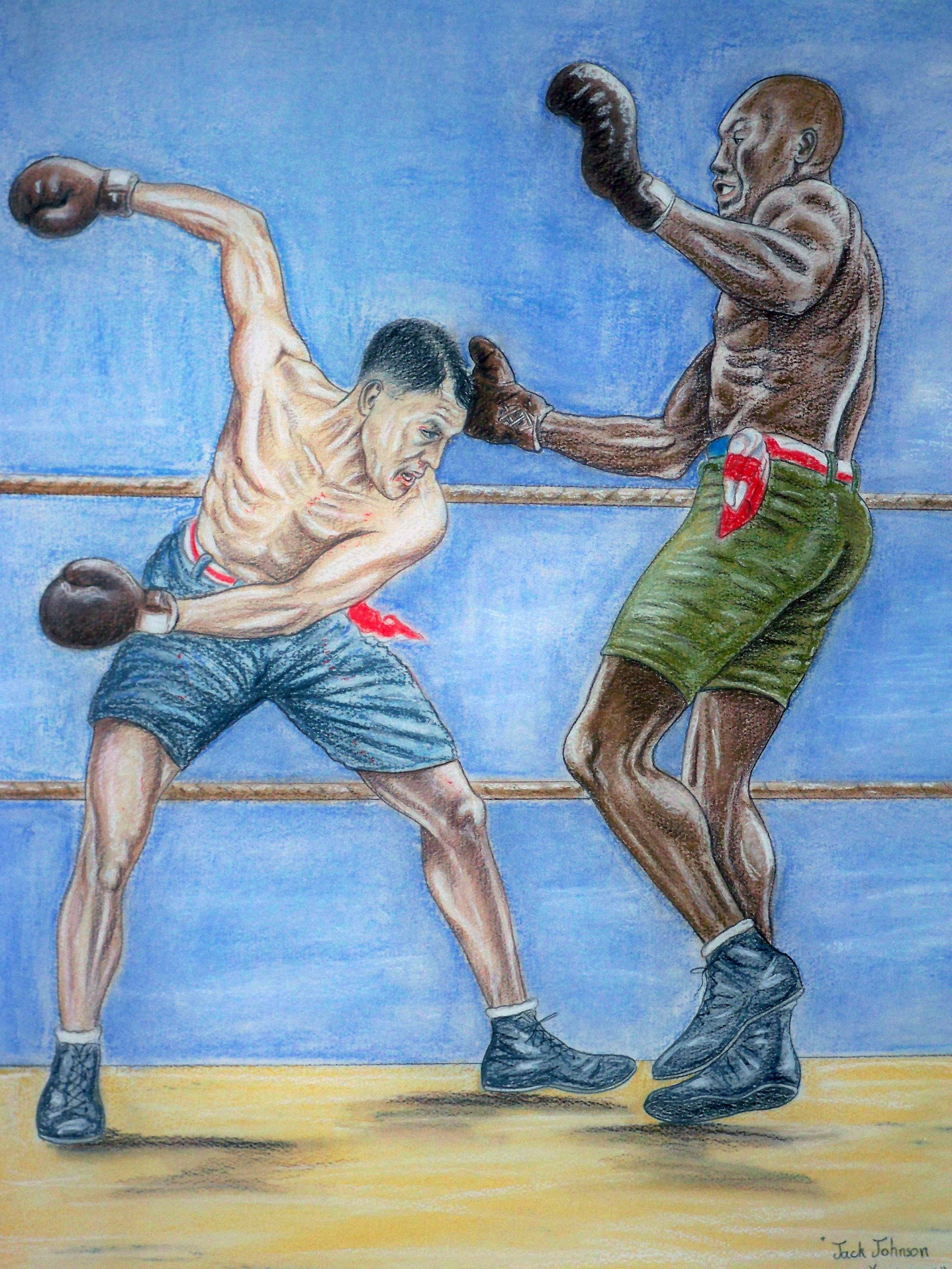 Jack Johnson V Stanley Ketchel Etsy