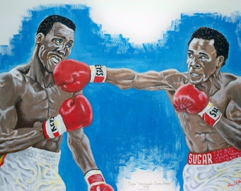 シュガー・レイ・レナード 直筆サイン入り ボクシンググローブ