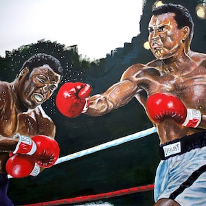 Muhammad Ali kontra Joe Frazier (3. walka), Muhammad Ali, Sztuka boksu, Legendy sportu, Wydruk A3