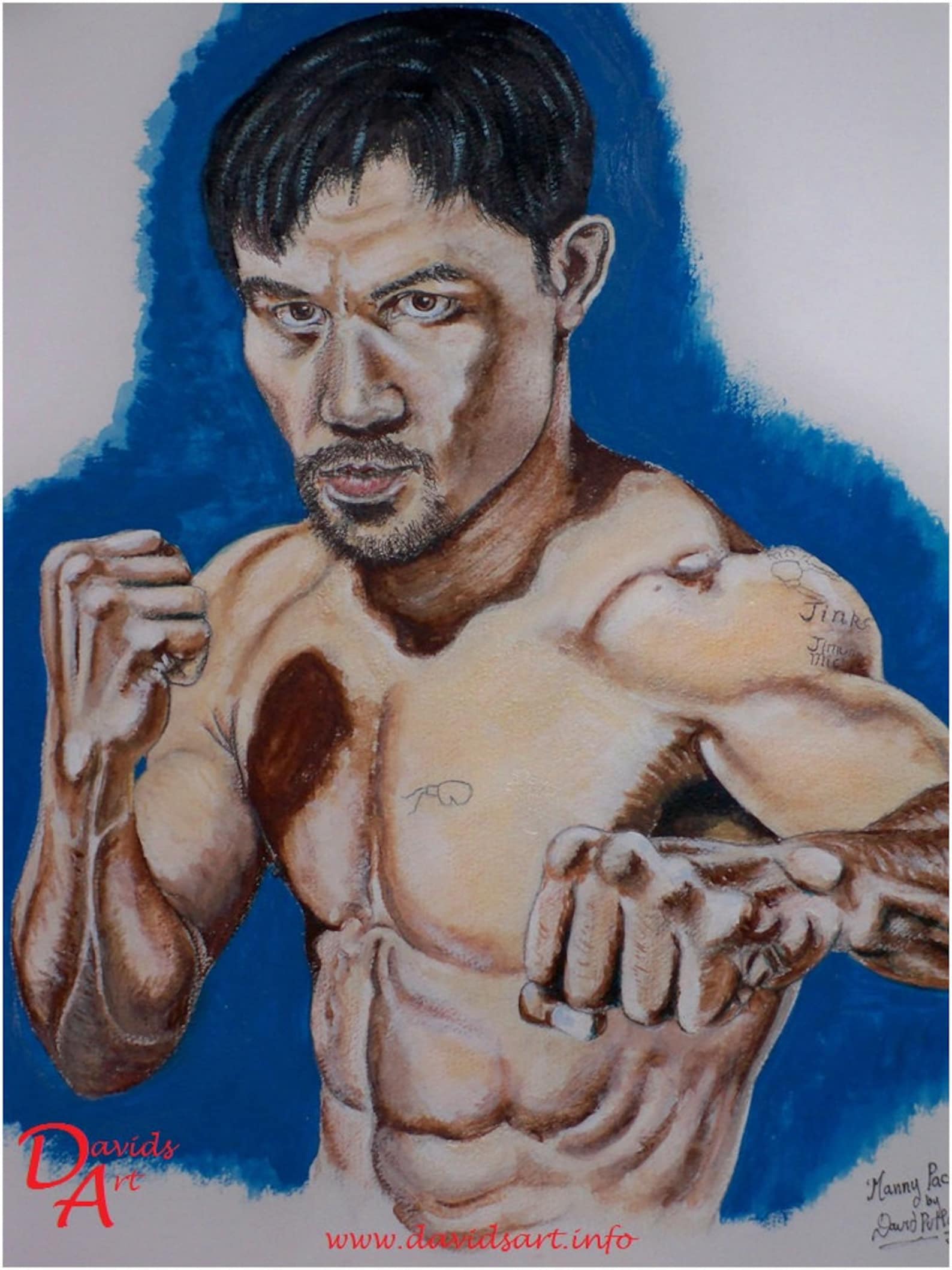 Manny Pacquiao 3d рисунок