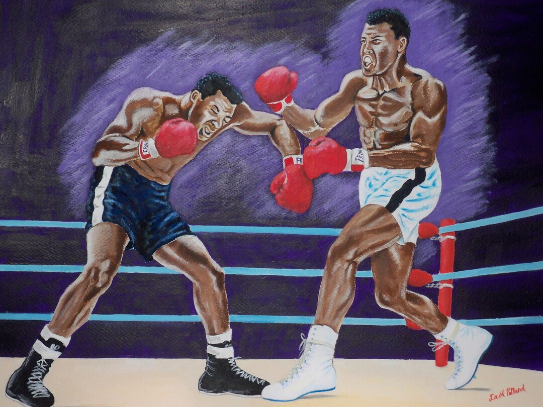 Muhammad Ali V Floyd Patterson Original Painting in Acrylic
