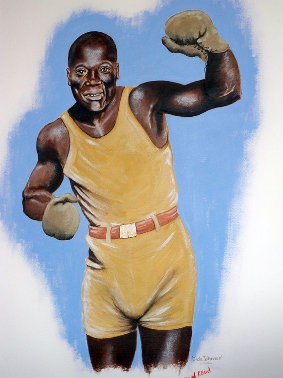 Jack Johnson - Boxer - A3 Signed Print - Etsy